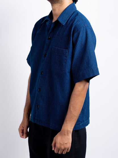 Indigo Pinstripes Work Shirt